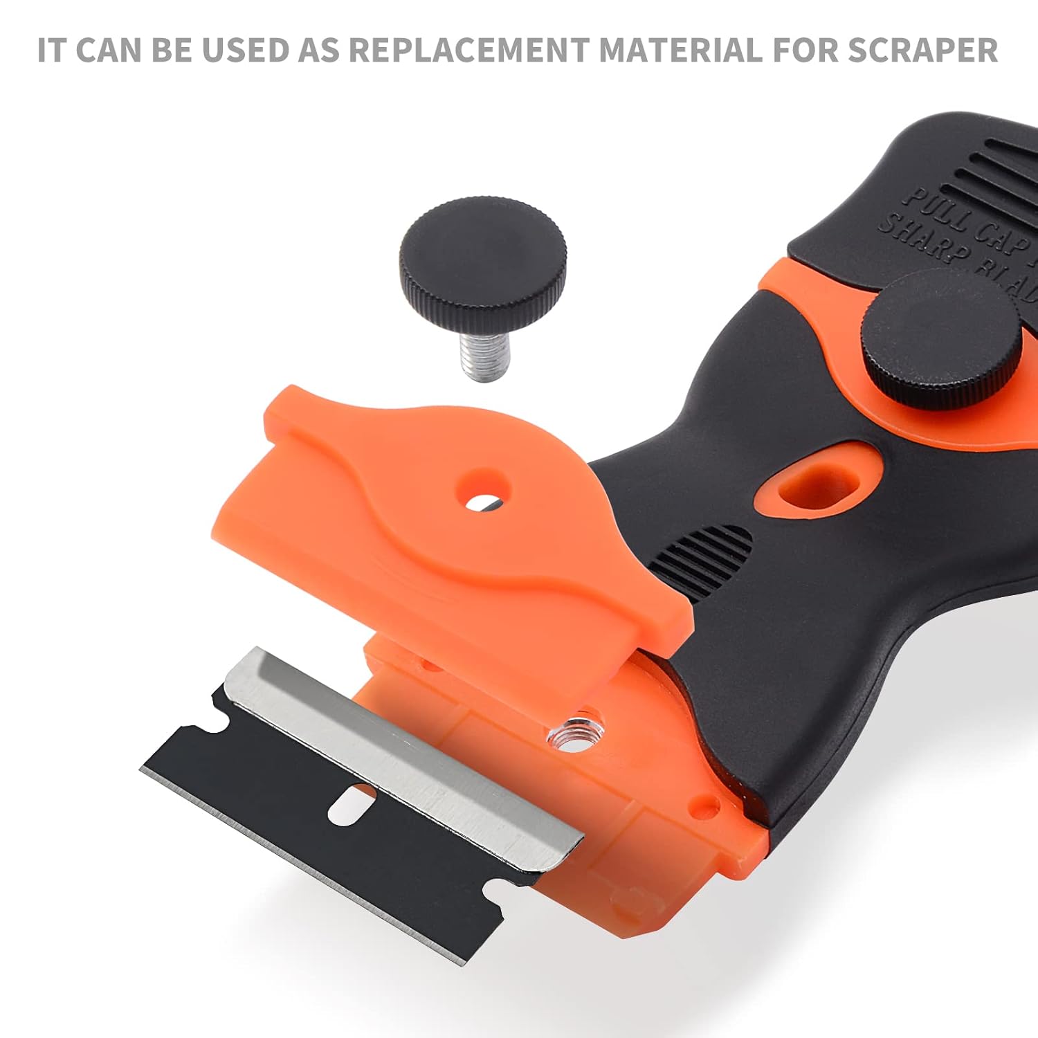 EHDIS 100 cuchillas de afeitar de acero al carbono de un solo filo para herramienta raspadora estándar, cuchillas de afeitar industriales de borde