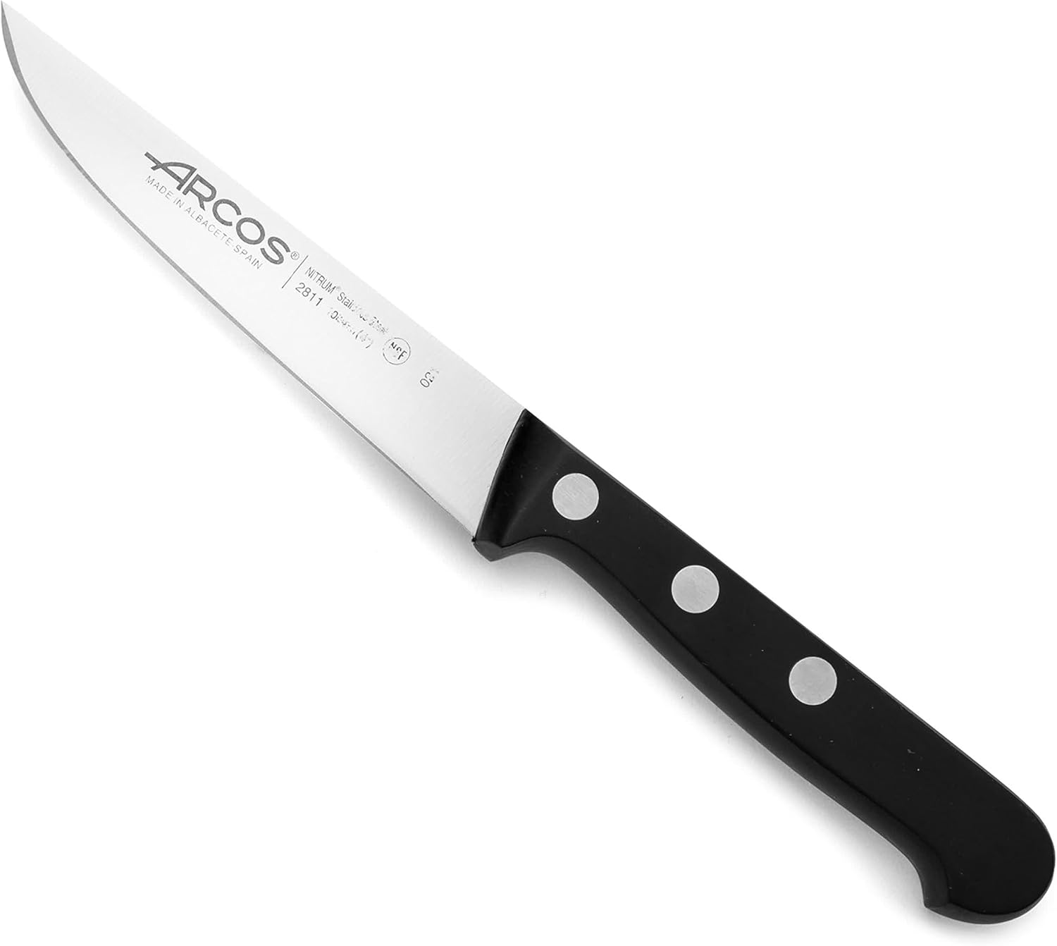 Arcos Juego de Cuchillos 2 Piezas – Acero Inoxidable Nitrum y Hoja mm. 12.80 oz. Cuchillo de Cocina Profesional para Cocinar Mango Ergonómico