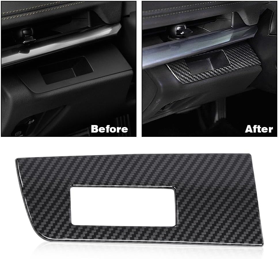 Cubierta de panel de visualización de fibra de carbono compatible con Chevrolet Corvette C8 2020-2022