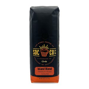 San Diego Coffee Island Blend, tostado medio, café molido, bolsa de 16 onzas Café molido tostado San Diego Coffee Island Blend, tostado medio, café molido, bolsa de 16 onzas Café molido tostado
