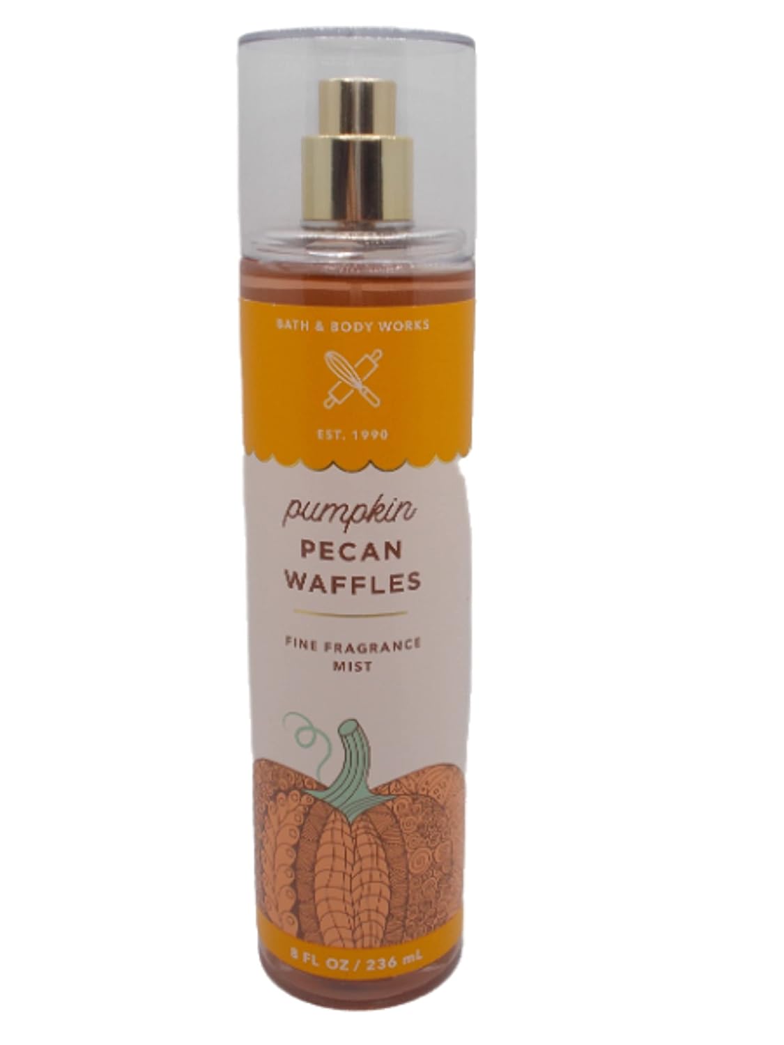 Bath & Body Works – Pumpkin Pecan Waffle Signature Collection – Fragancia en bruma de 8 onzas líquidas (calabaza Pecan Waffle)
