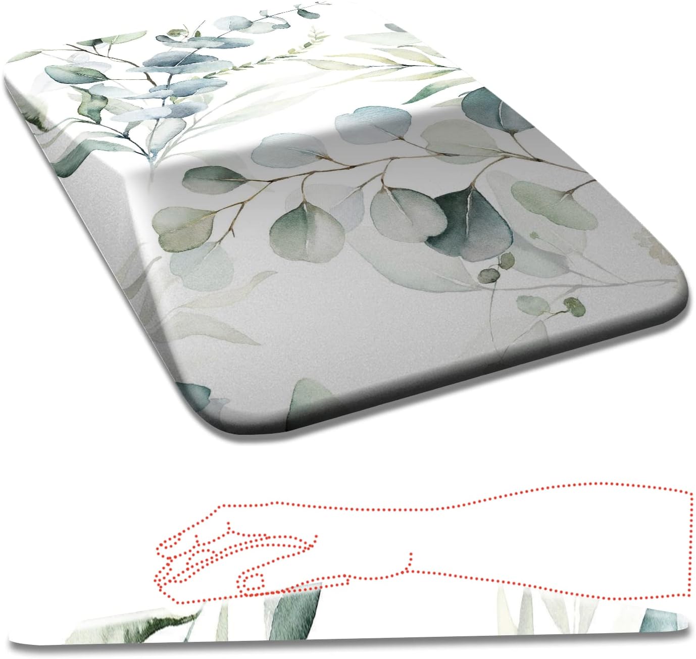 Alfombrilla de mouse ergonómica con soporte para reposamuñecas, alfombrilla gruesa para aliviar el dolor del túnel carpiano, alfombrilla de mouse de