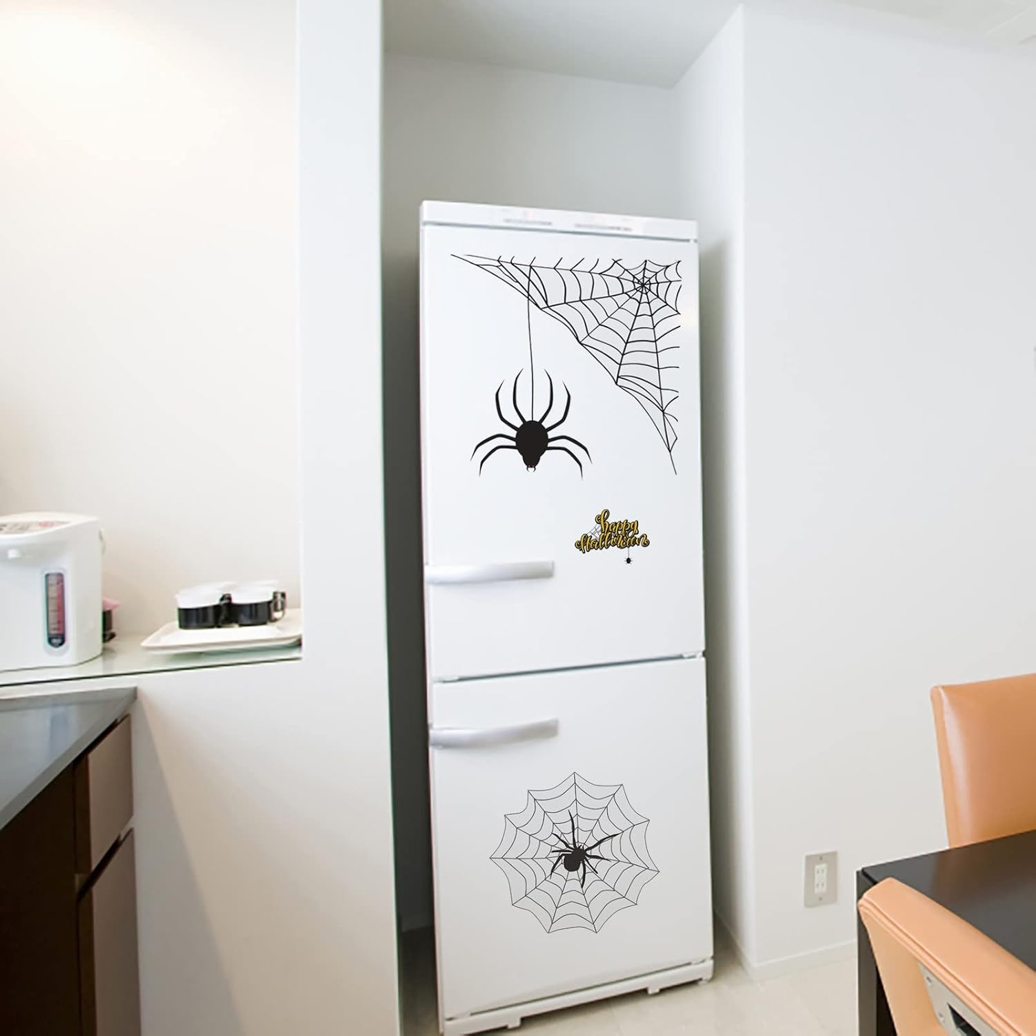 Adhesivos de pared de Halloween, diseño de telaraña, decoración decorativa para ventana, casa embrujada, decoración de fiesta, arte de pared de PVC,