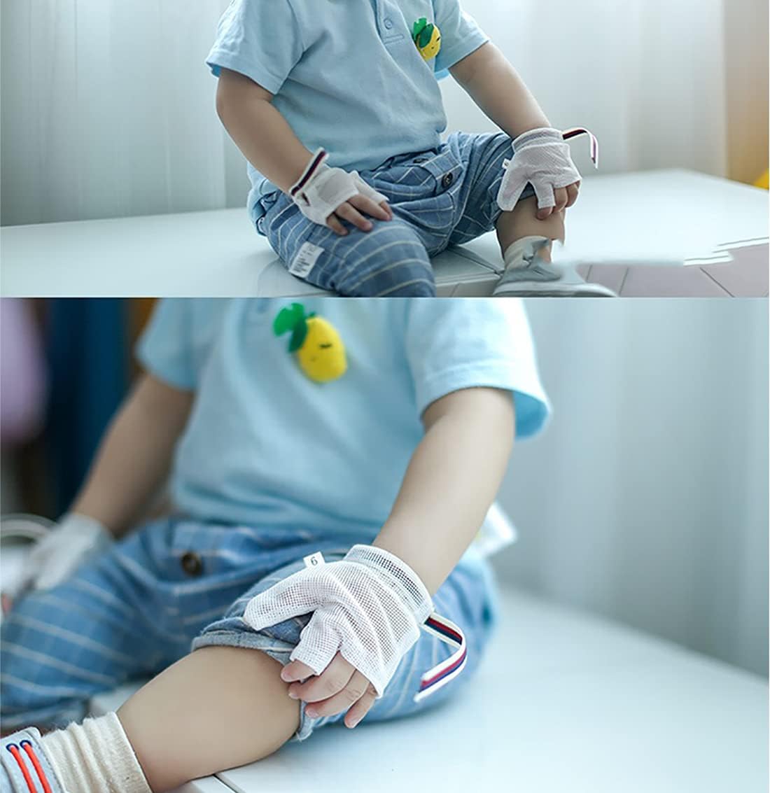4 piezas de tope de succión de pulgar para niños, parada de bebé, protector de pulgar para succión de pulgar (XM)