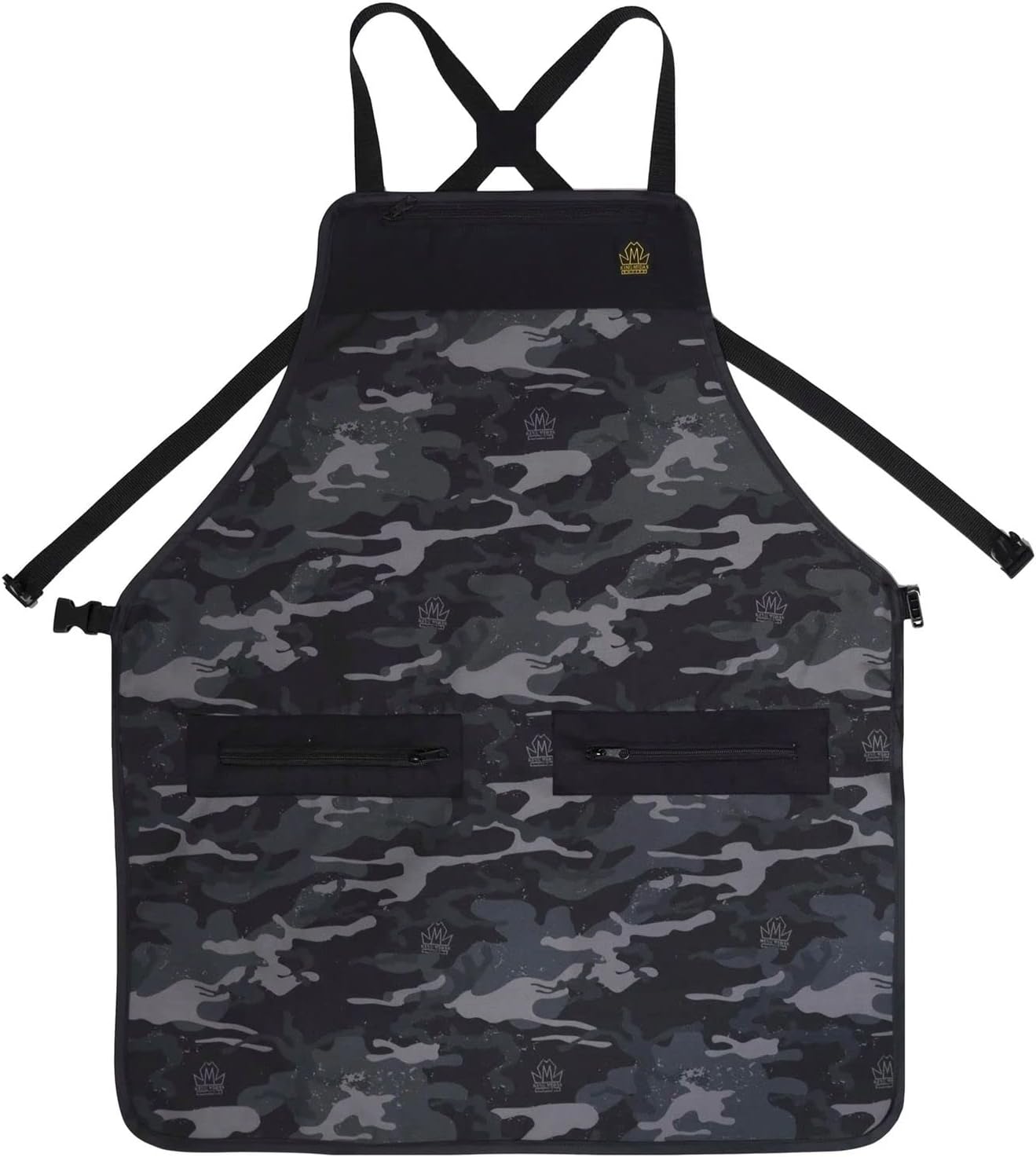 King Midas – Delantal de peluquero unisex para estilista (negro), Negro –