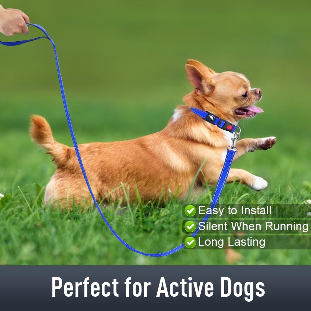 Airtag – Collar de perro para cachorros, collares reflectantes con soporte AirTag, hebilla de bloqueo de seguridad y acolchado suave, collar de