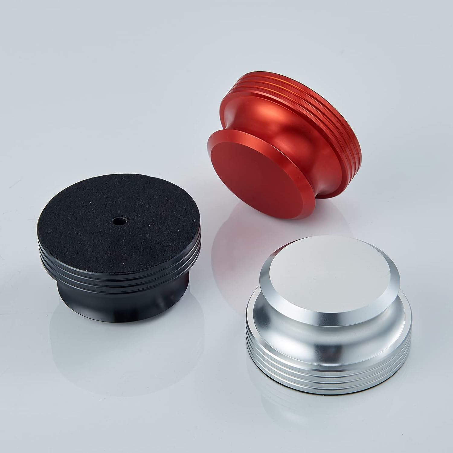 Abrazadera estabilizadora de peso para plato giratorio, abrazadera de registro de aleación de aluminio de alta calidad de 14 onzas para reproductor