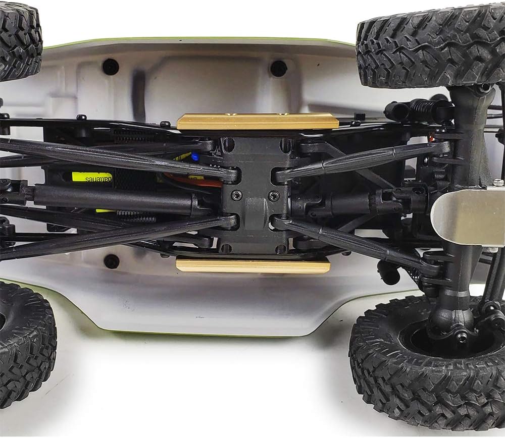 RCLions Barras de latón para 124 Axial SCX24 AXI90081 Frame Rails RC Crawler Car Upgrades Accesorios