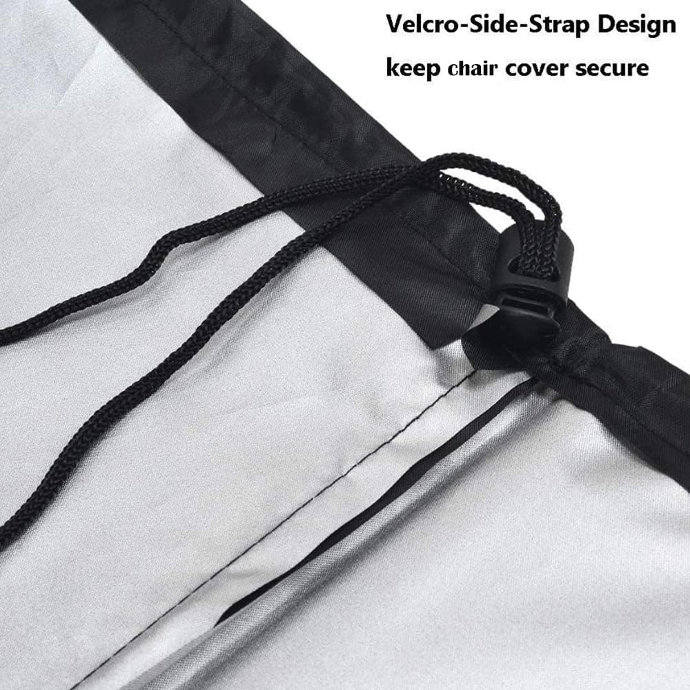 1 funda para silla de tumbona de patio, impermeable, a prueba de polvo, para exteriores, resistente a los rayos UV, resistente a desgarros,