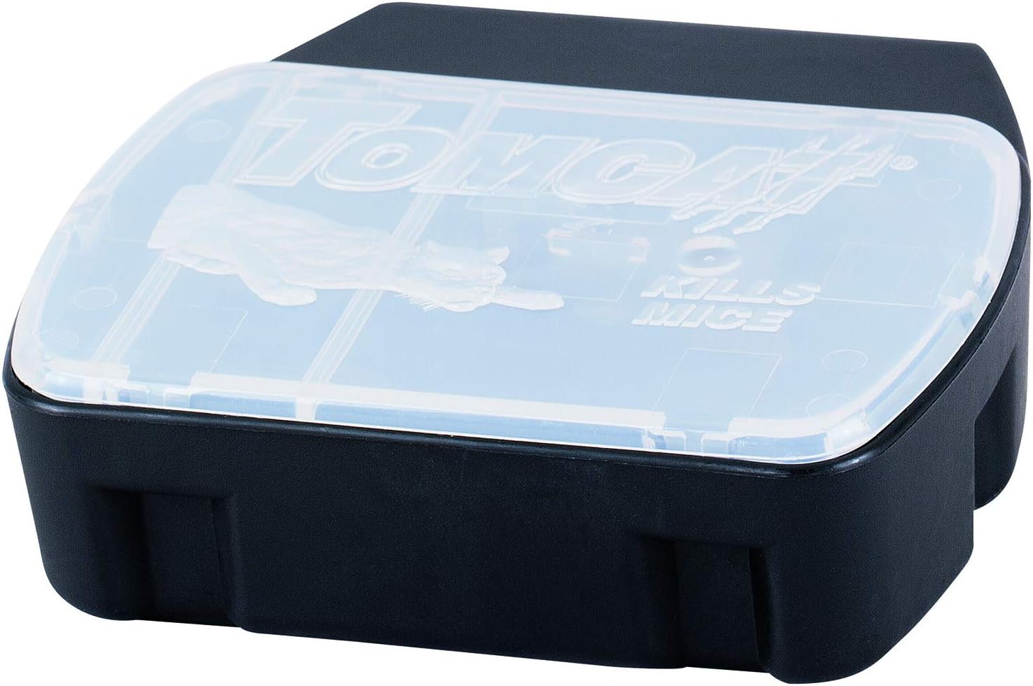 Tomcat Mouse Killer – Estación recargable resistente a los niños, con tapa transparente para un fácil monitoreo, 1 estación de cebo y 4 recambios
