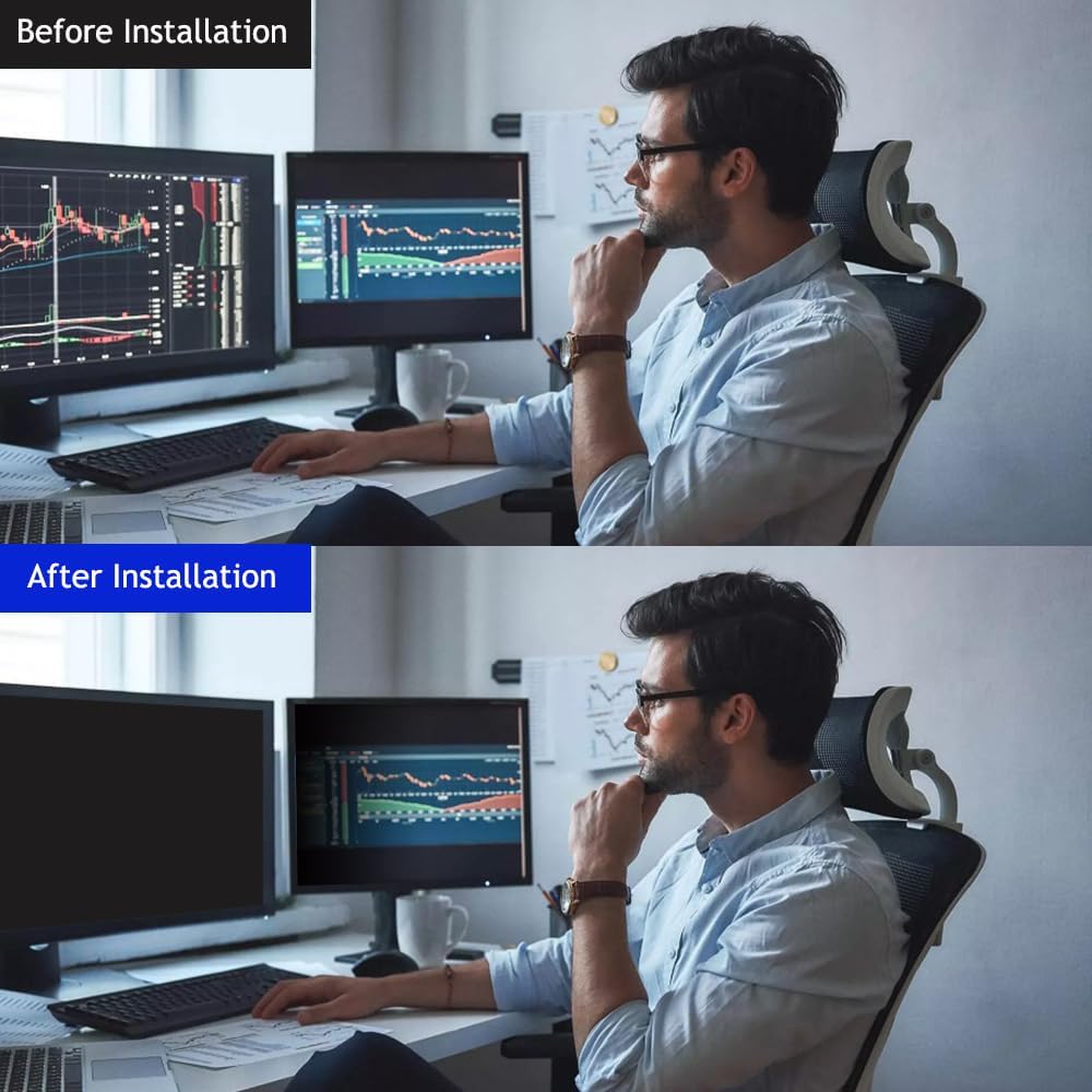 23.8 pulgadas – Relación de aspecto 169  Filtro de pantalla de privacidad para computadora para monitor de pantalla ancha  Anti-reflejo  Película
