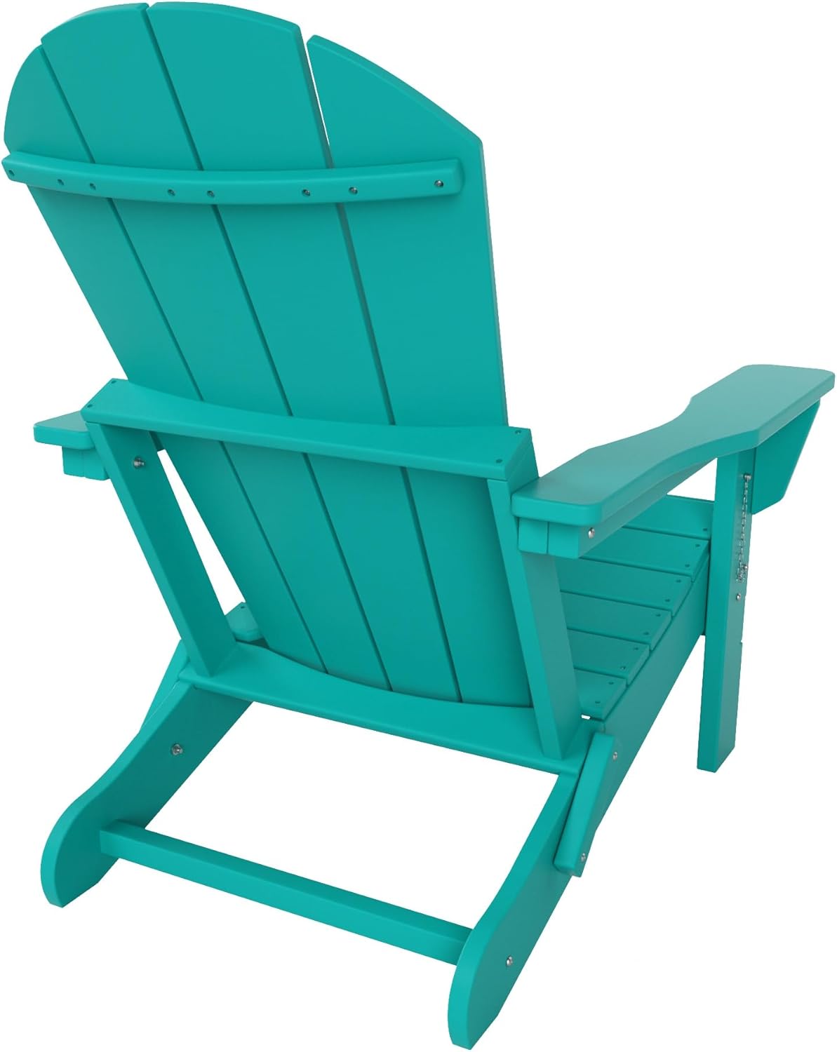 WO Home Furniture Adirondack – Tumbona plegable para fogatas, playa, balcón, patio trasero, césped, patio, piscina, terraza, jardín (turquesa)
