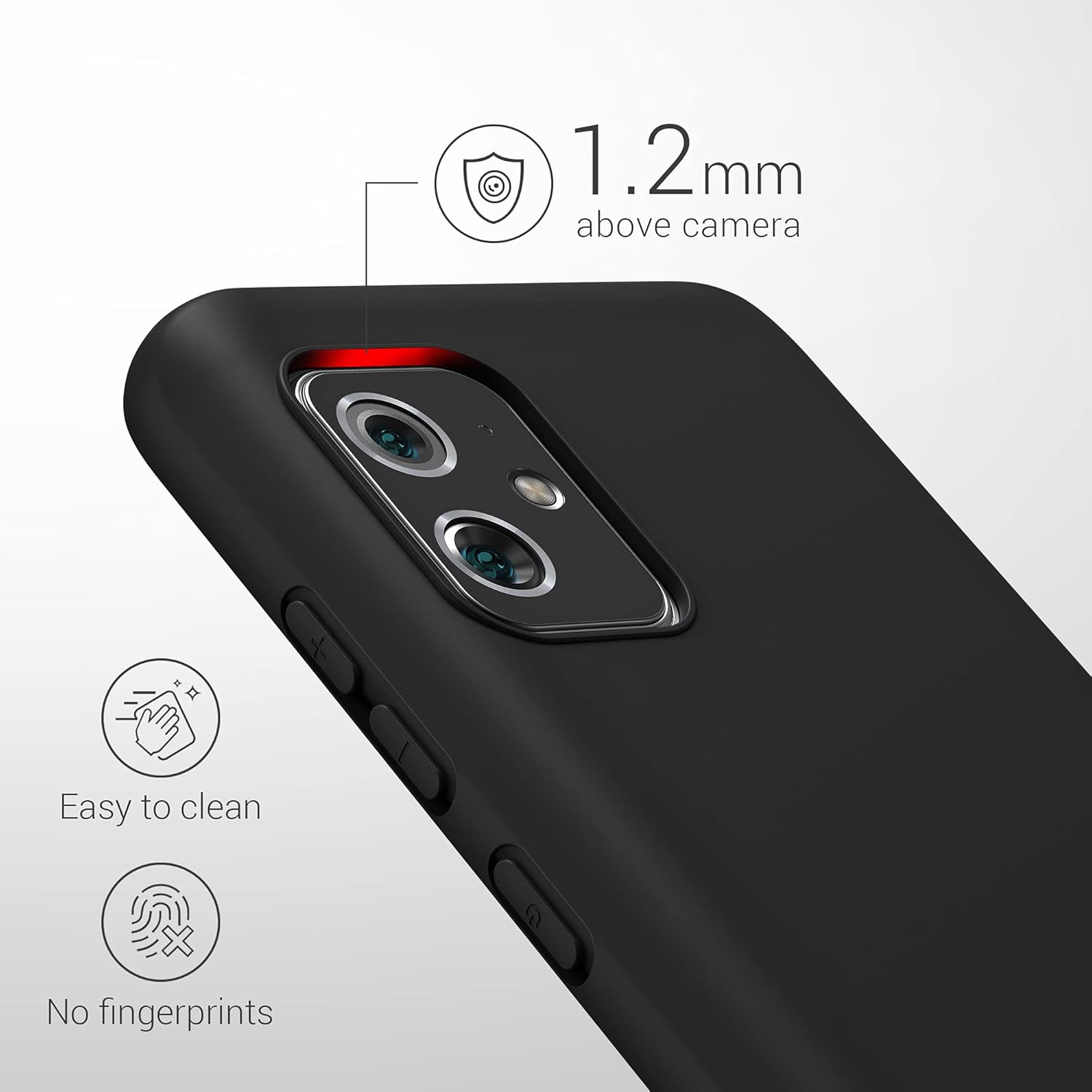 kwmobile Funda compatible con Asus Zenfone 8 – Funda protectora de silicona TPU suave y delgada, color negro mate