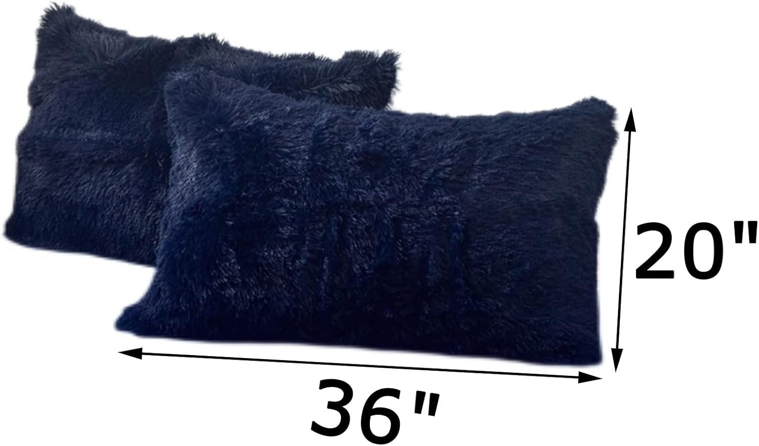 MorroMorn Fundas de almohada decorativas, paquete de 2 fundas de almohada de piel sintética, fundas de almohada de lujo con cierre de cremallera,