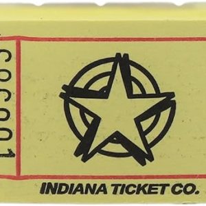 INDIANA TICKET CO. Boletos Yellow Star Roll, 2000 por rollo, rollo individual, entradas 1×2 para admisión, eventos, recaudación de fondos y premios INDIANA TICKET CO. Boletos Yellow Star Roll, 2000 por rollo, rollo individual, entradas 1×2 para admisión, eventos, recaudación de fondos y premios