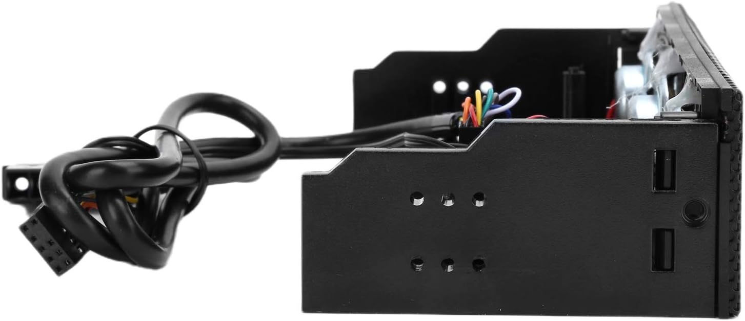 Zopsc 5.25in Panel frontal USB PC Panel frontal Altavoz estéreo envolvente computadora caso incorporado Mic altavoz STW9005