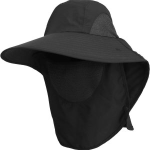 Sombrero de pesca UPF 50+ para hombre y mujer, sombrero de ala ancha con cubierta facial desmontable y solapa para el cuello Sombrero de pesca UPF 50+ para hombre y mujer, sombrero de ala ancha con cubierta facial desmontable y solapa para el cuello