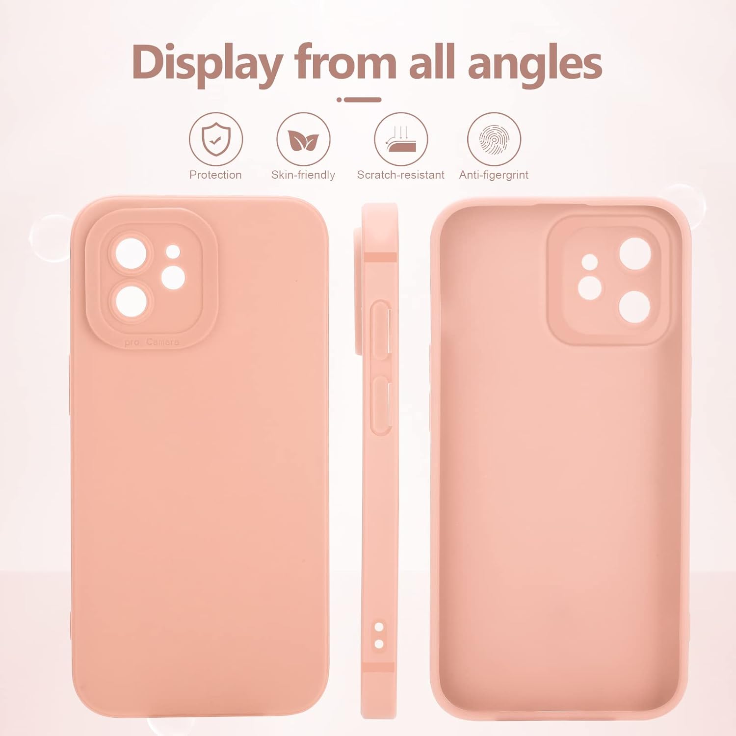 YZR Compatible with iPhone 12 Case 6.1 inch(2020),Silky and Soft Touch Series Premium Soft Liquid Silicone Rubber Full-Body Protective Bumper Case
