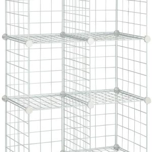Honey-Can-Do SHF-03521 Set de Almacenamiento Blanco 6 Cubo Blanco Honey-Can-Do SHF-03521 Set de Almacenamiento Blanco 6 Cubo Blanco