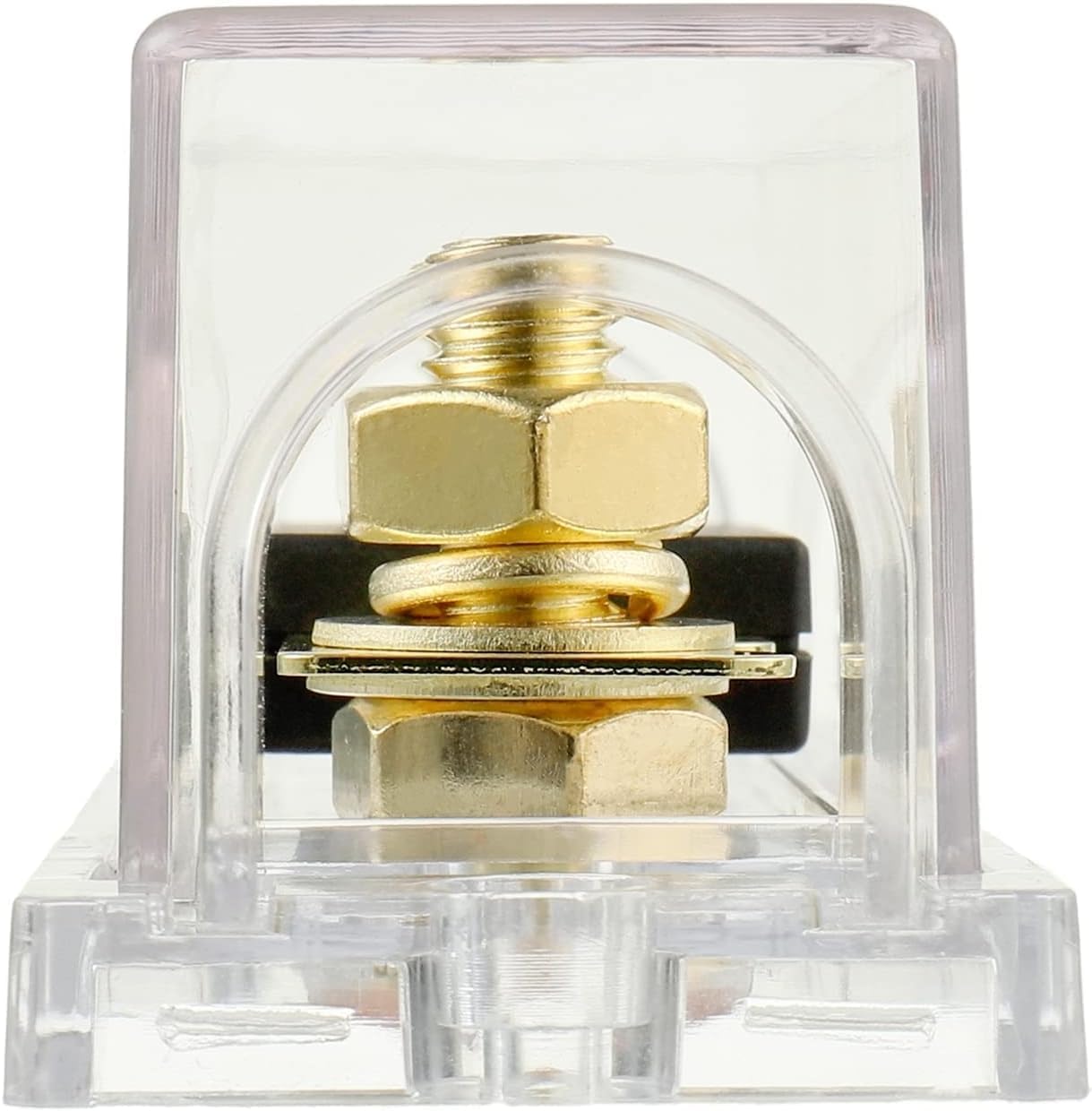 BOJACK 2 unids 60A Clear Shell ANL Fuse Holder y 2 Pcs 60Amp 32 VDC ANL fusibles para sistema de audio y video