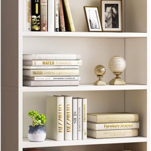 Estantería de 5 niveles para dormitorio, estanterías y estanterías de madera de 47 pulgadas de alto. Estante de almacenamiento de pie para Estantería de 5 niveles para dormitorio, estanterías y estanterías de madera de 47 pulgadas de alto. Estante de almacenamiento de pie para