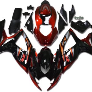 Carenado naranja rojo apto para Suzuki 2006 2007 GSXR 600750 Molde de inyección ABS Carrocería nuevo mercado de accesorios Kit de carrocería Carenado naranja rojo apto para Suzuki 2006 2007 GSXR 600750 Molde de inyección ABS Carrocería nuevo mercado de accesorios Kit de carrocería