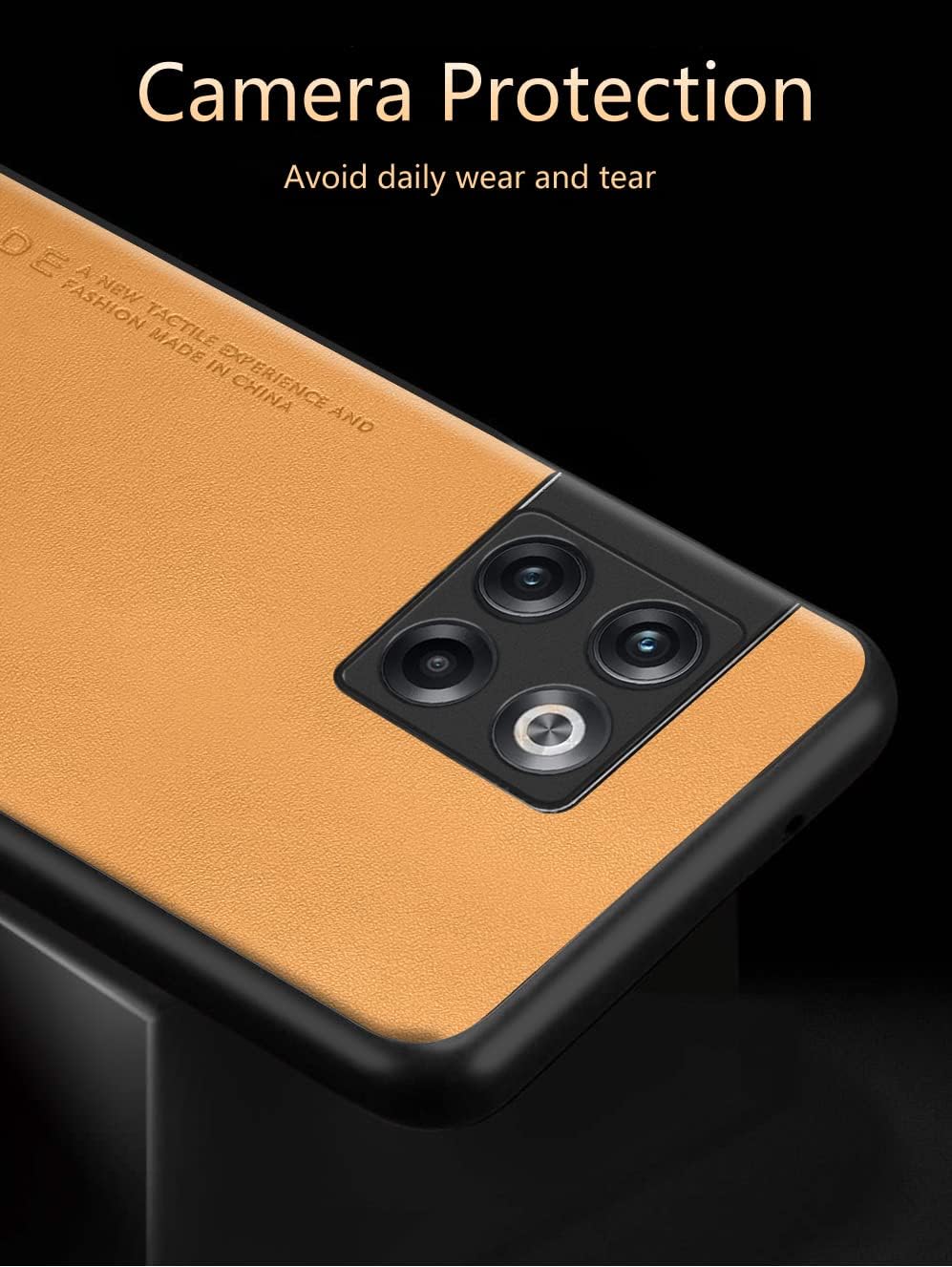 Funda para OnePlus 10T 5G, funda de piel sintética TPU suave, extremadamente ligera, protección de la cámara, funda de cuero para OnePlus 10T 5G