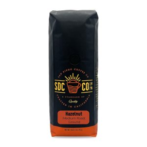 San Diego Coffee Avellana, tostado medio, café molido, bolsa de 16 onzas Café molido tostado San Diego Coffee Avellana, tostado medio, café molido, bolsa de 16 onzas Café molido tostado