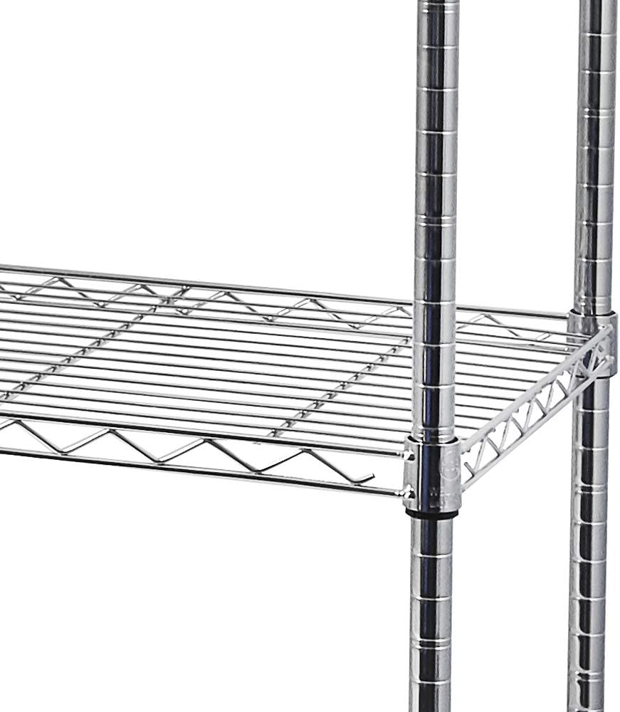 EasyGlide Adjustable 5-Tier Wire Shelving Unit