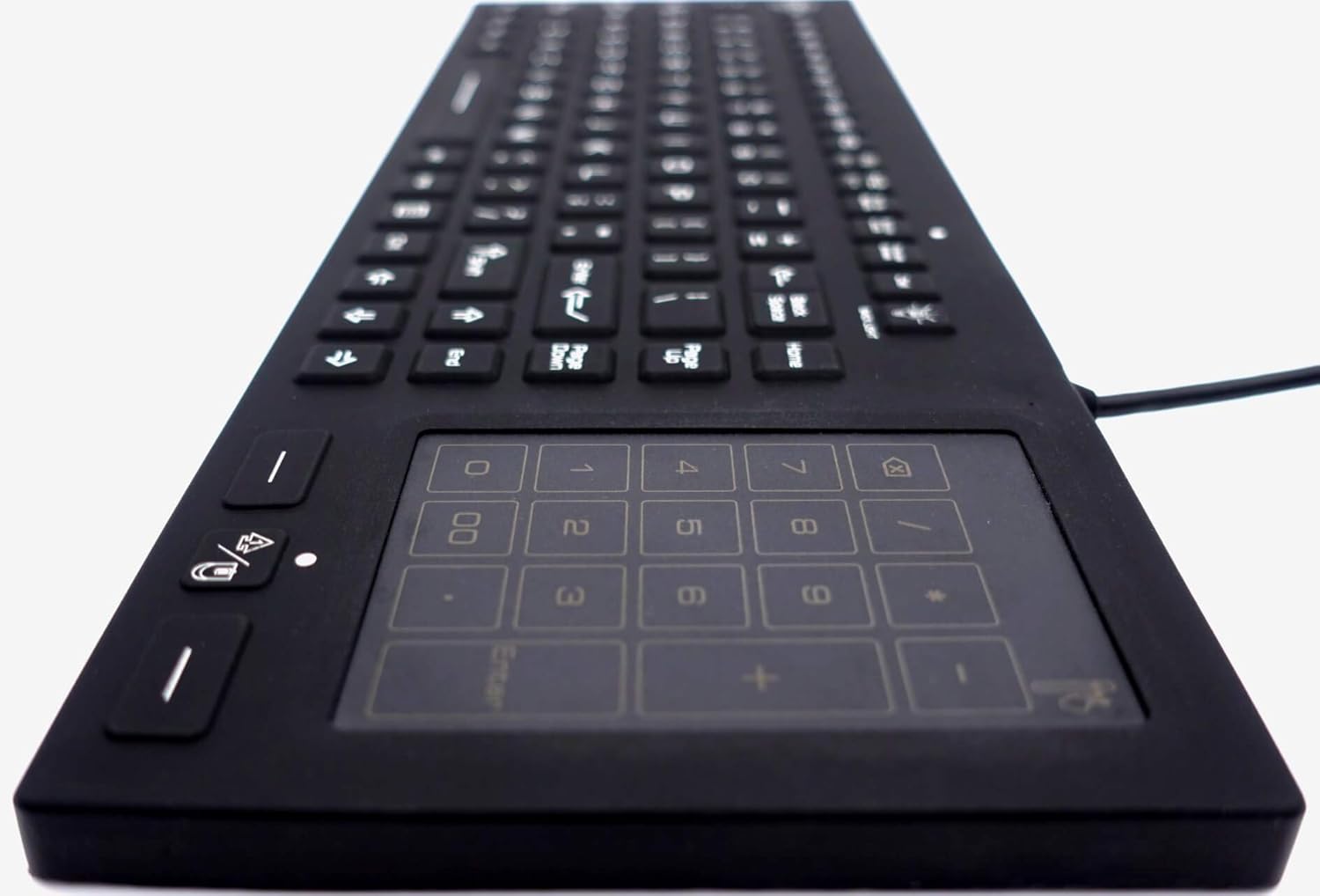 DSI Teclado retroiluminado del silicón del LED con el número combinadoel cojín táctil IP68 industrial IKB700BL