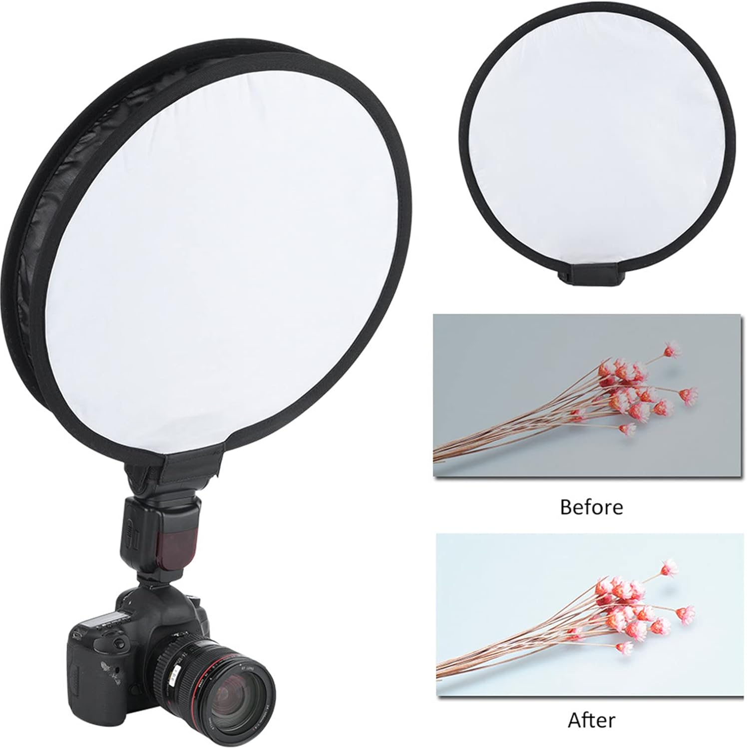 Difusor plegable portátil de Speedlite Softbox de la forma redonda de los 40CM para la luz del flash de la cámara