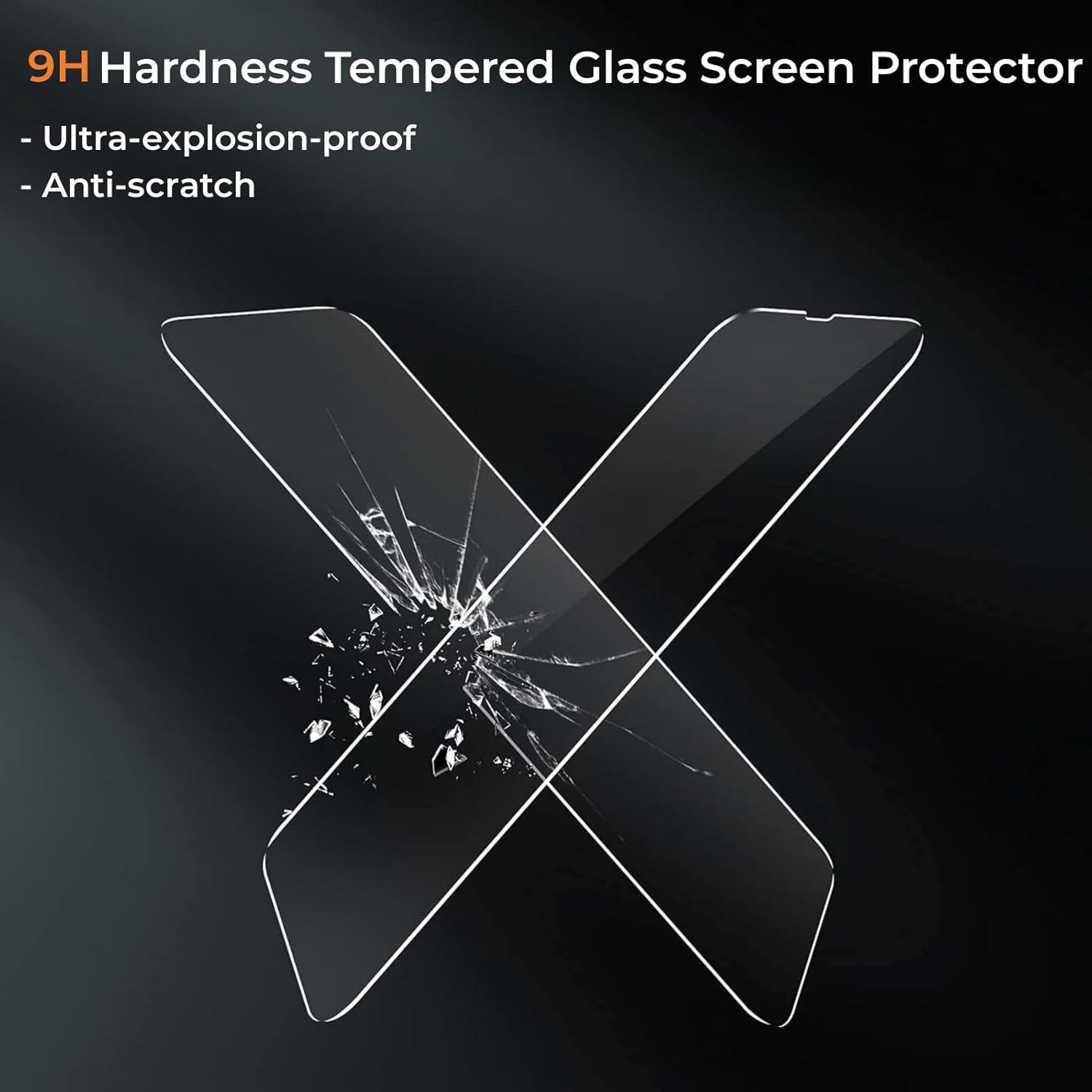 Paquete de 3 protectores de pantalla para iPhone 1313 Pro, protector de pantalla de vidrio templado dureza 9H, Ultra HD, antiarañazos, protección
