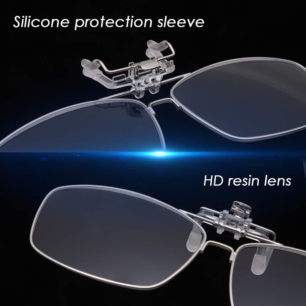 LUFF Lentes de lectura con clip anti-azul que pueden voltear para mujereshombres