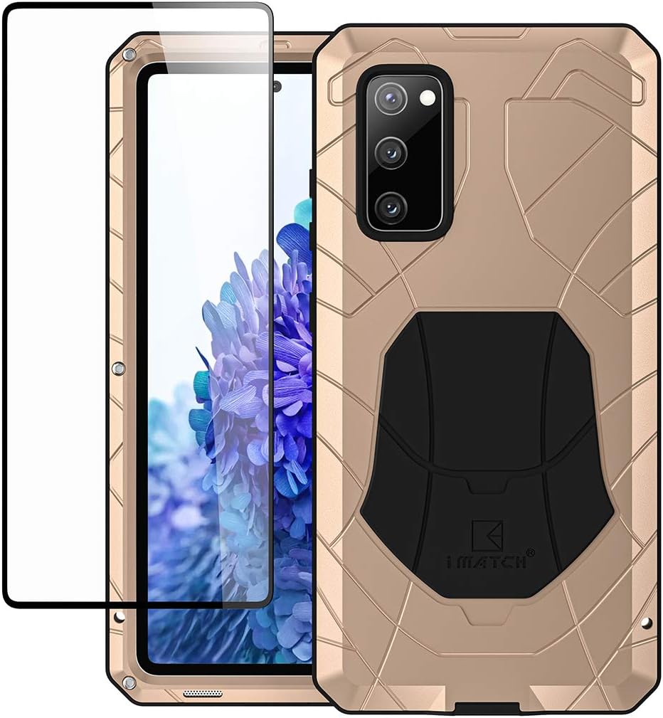 Carcasa Feitenn de metal para Samsung S20 FE 5G, carcasa robusta para Galaxy S20 FE 5G, funda rígida tipo escudo militar con antigolpes, a prueba de