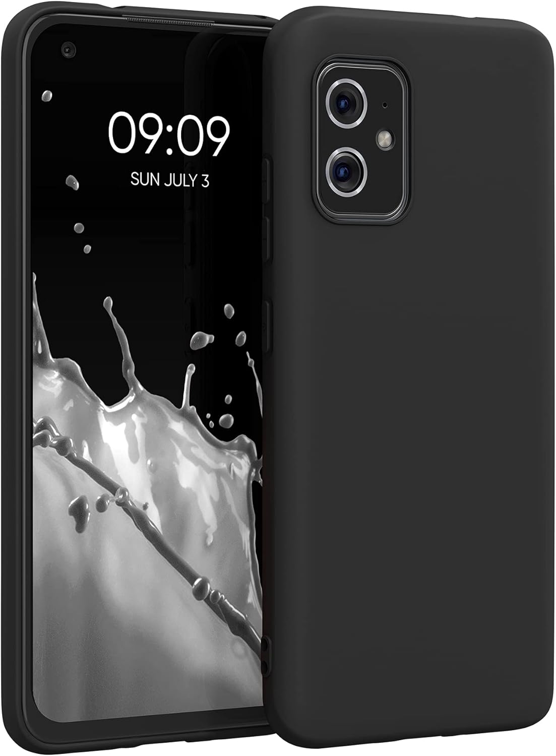 kwmobile Funda compatible con Asus Zenfone 8 – Funda protectora de silicona TPU suave y delgada, color negro mate
