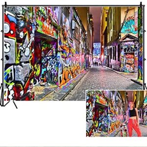 Yeele – Fondo de pared de graffiti urbano, 10 x 8 pies, diseño retro de dibujos animados de los años 80 y 90, estilo hiphop, fondo de fotografía, Yeele – Fondo de pared de graffiti urbano, 10 x 8 pies, diseño retro de dibujos animados de los años 80 y 90, estilo hiphop, fondo de fotografía,