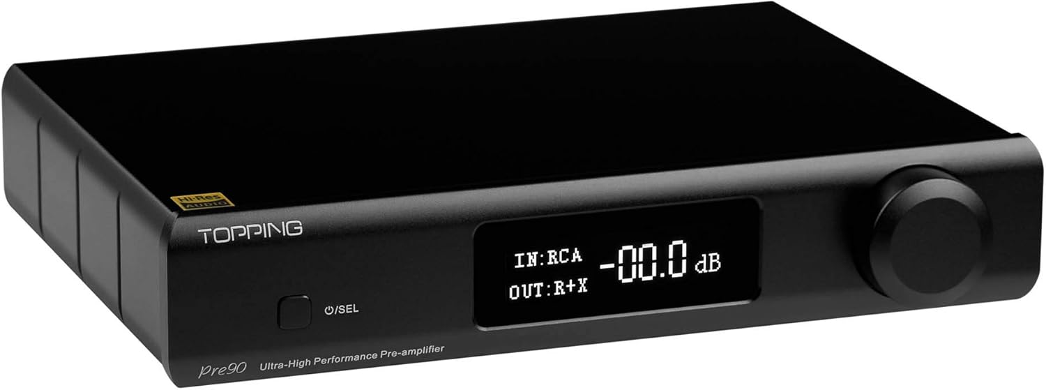 Topping PRE90 Preamplificador de audio de alta resolución Módulos NFCA Salida XLR balanceada RCA para D90se D90 A90 EXT90 Audio DAC con control