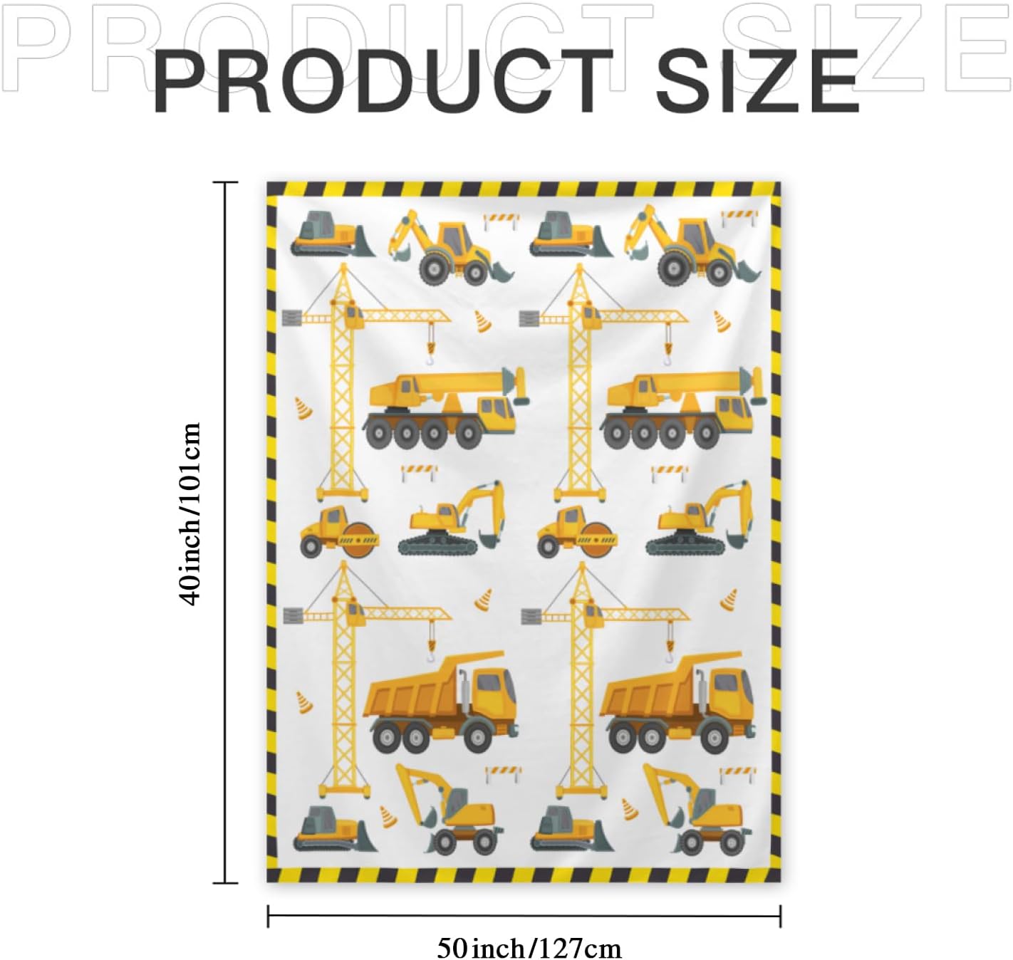 Manta de felpa de camión de construcción, manta de excavadora para niños, manta de tractor de franela suave y mullida para cama, sofá, mantas,