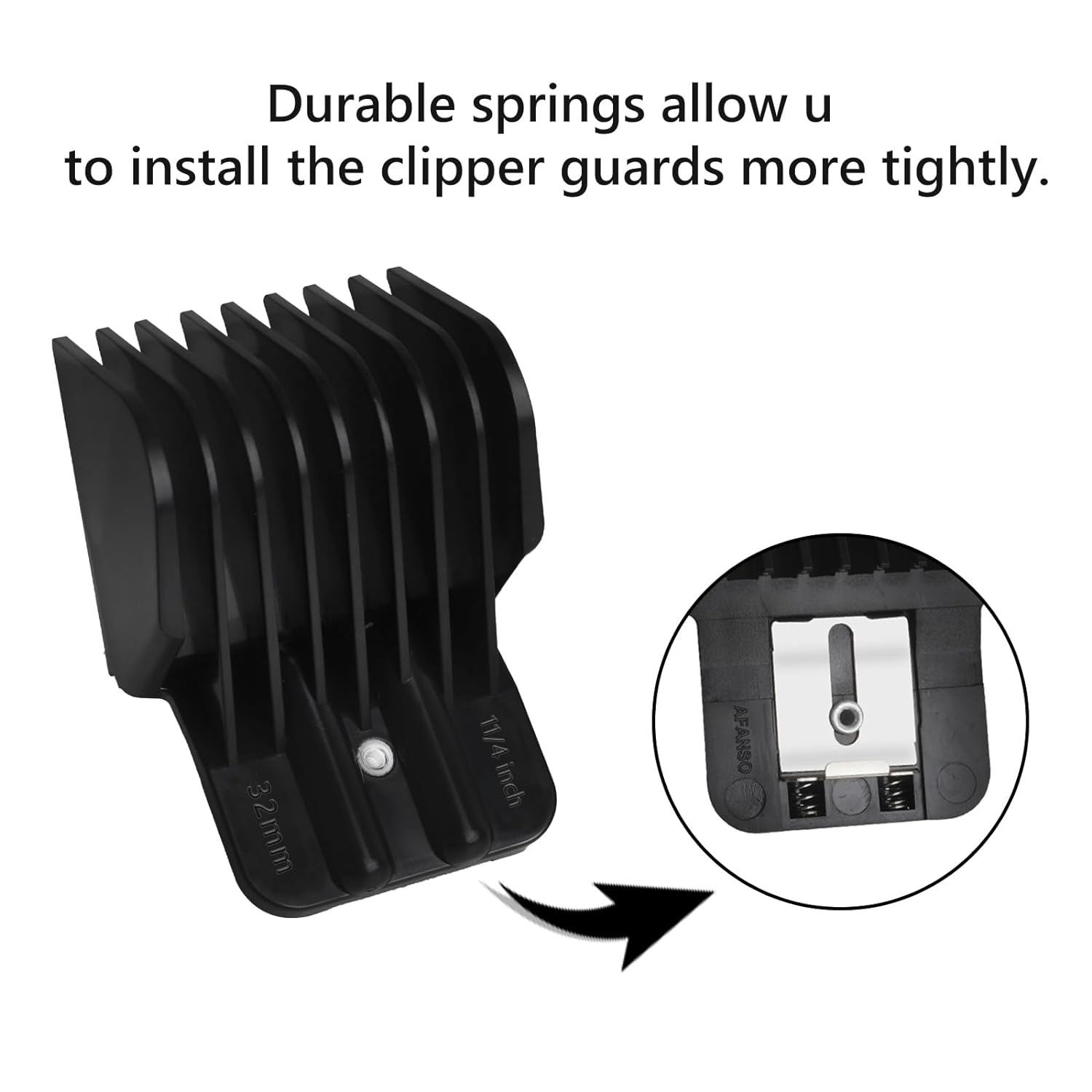 Paquete de 8 protectores de cortaúñas para Wahl Detailer y Andis T Outliner y BaByliss PRO, juego de protectores universales de cortapelos de 132 a