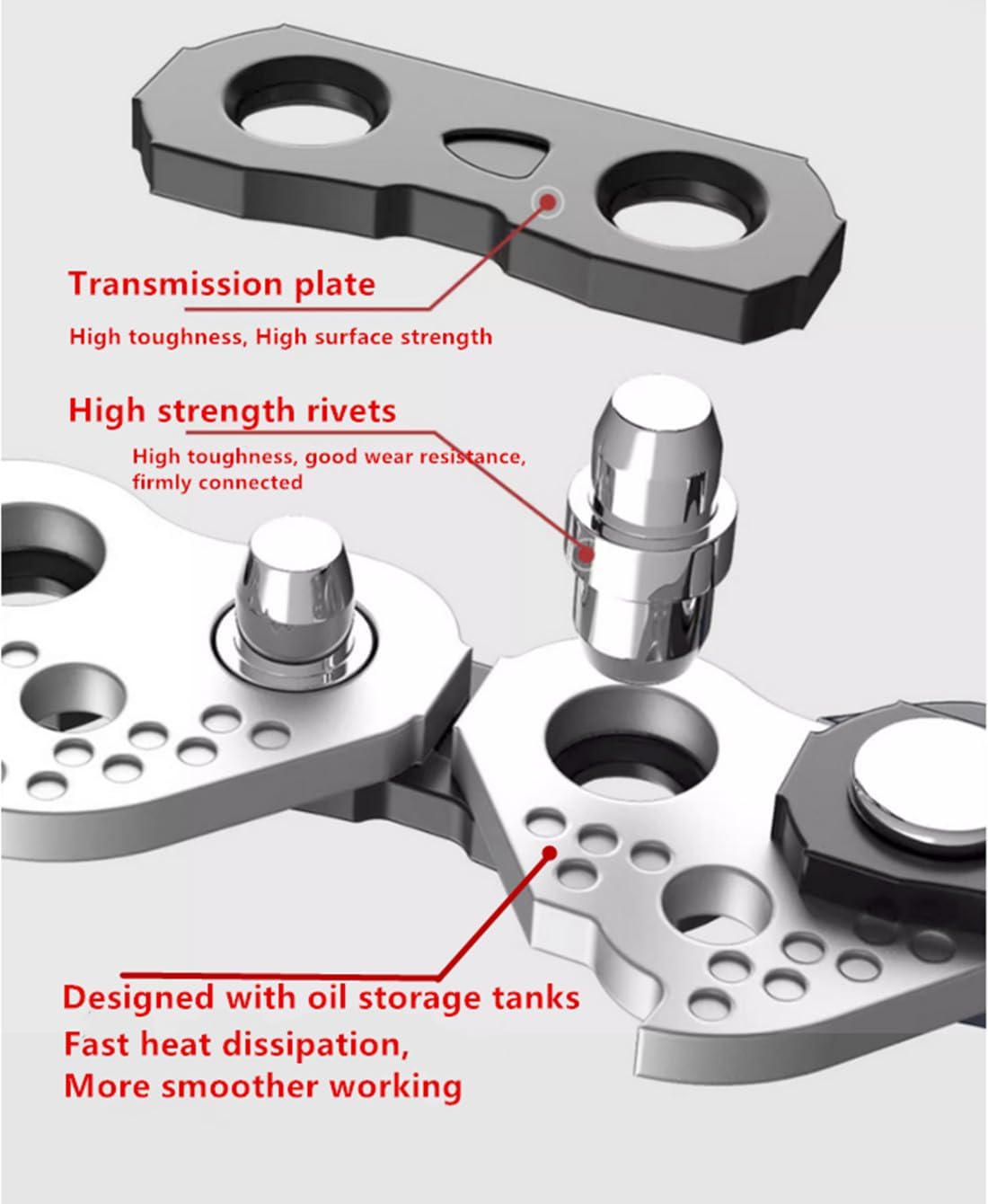 Cadenas de motosierra de 14 pulgadas, calibre de 0.050 pulgadas, paso LP de 38 pulgadas, 52 eslabones de transmisión para Greenworks Husqvarna