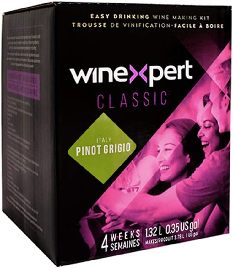 Kit de ingredientes de vino clásico italiano Pinot Grigio de un galón