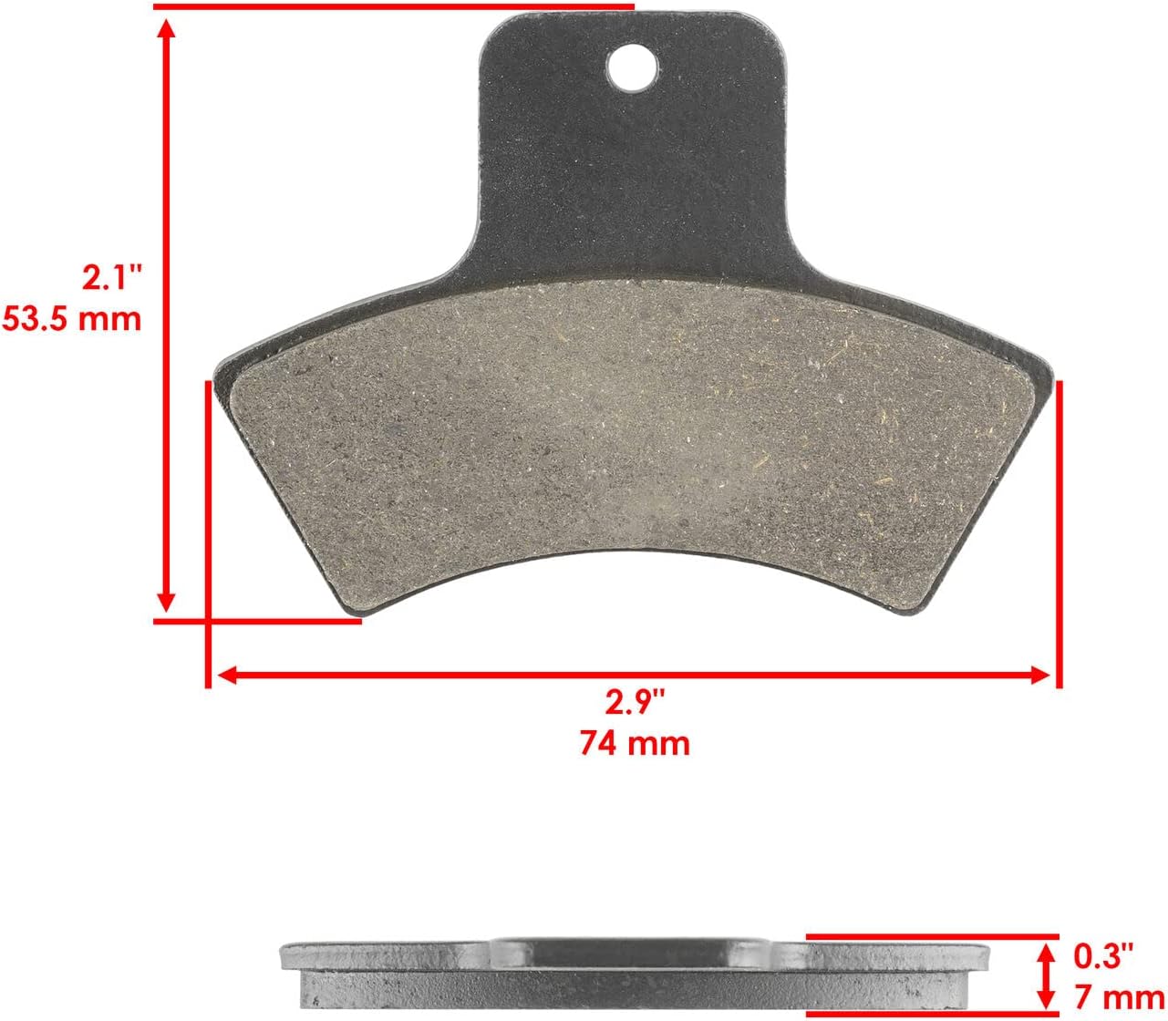 Para Pastillas de freno delanteras y traseras para Polaris Scrambler 400L 1997 98 99  Xpedition 325 2000 Mod-ZTF1-17215