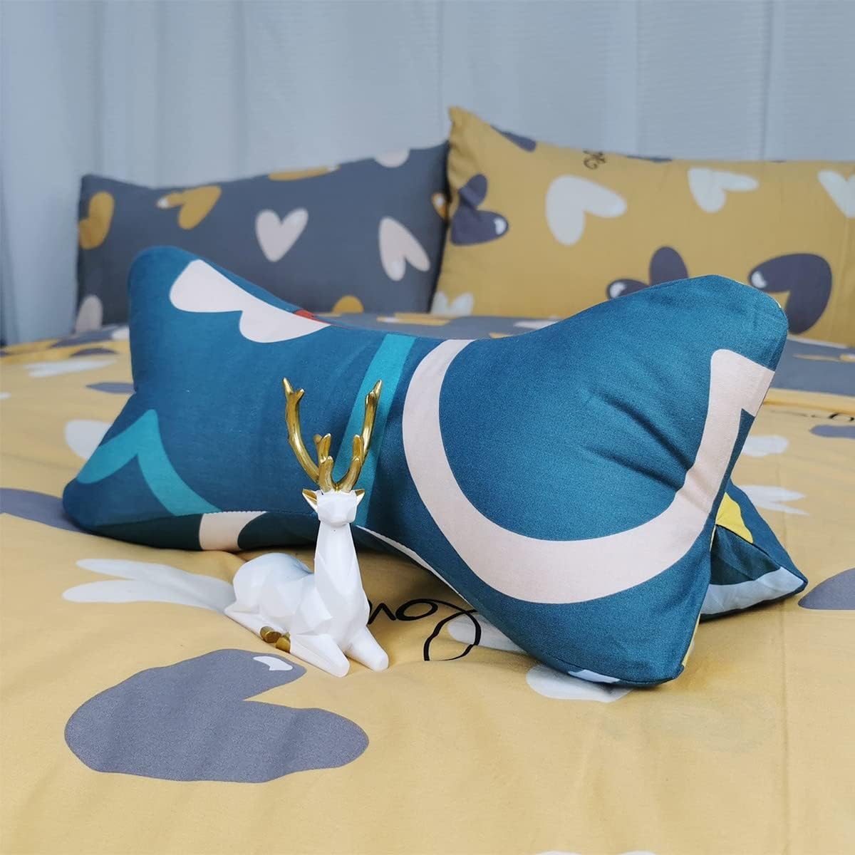 Almohadas de hueso para perro, almohadas especiales para el cuello, soporte para el sueño, almohada de viaje con núcleo de almohada, almohada