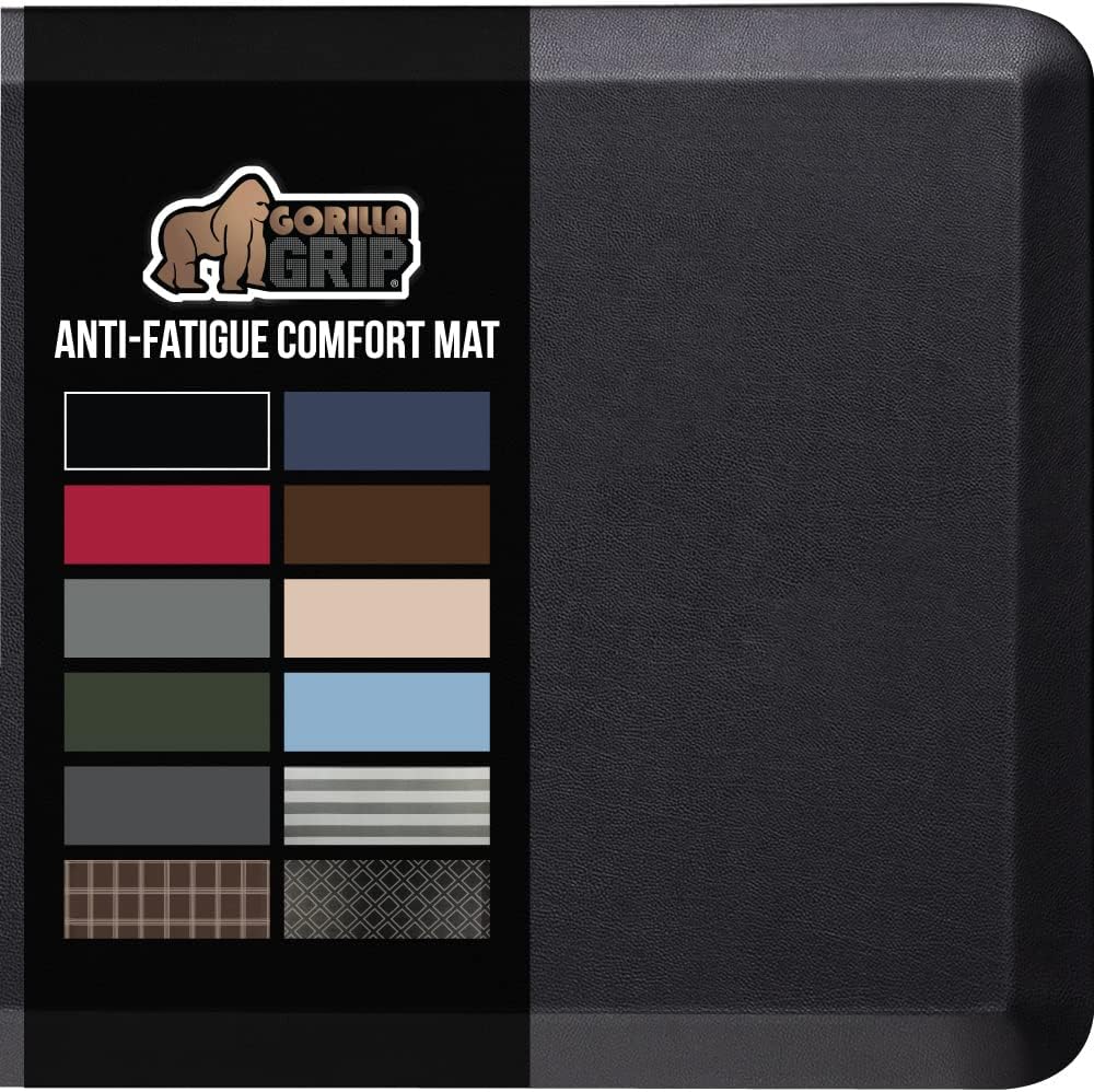 Gorilla Grip – Tapete acolchado antifatiga para cocina y más, grueso y ergonómico, cubierta impermeable resistente a los arañazos, de espuma,