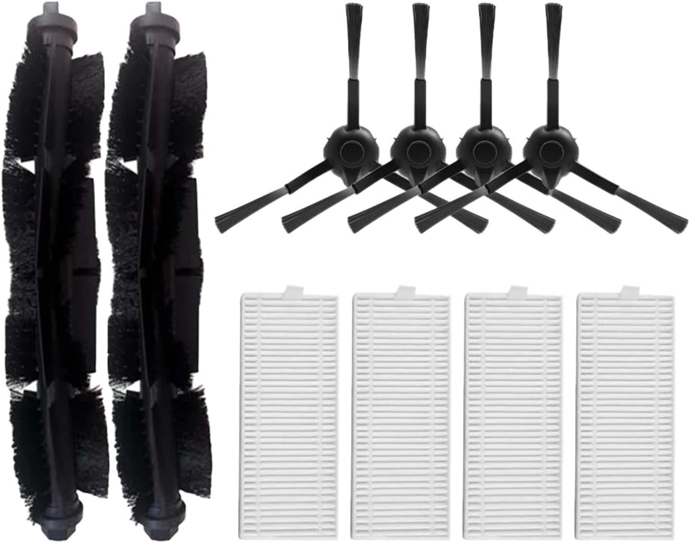 AAPRO Compatible con TP-Link Compatible con Tapo RV10 Plus Robot Aspiradores Rodillo Cepillo Lateral Principal Filtro Hepa Accesorio de Repuesto