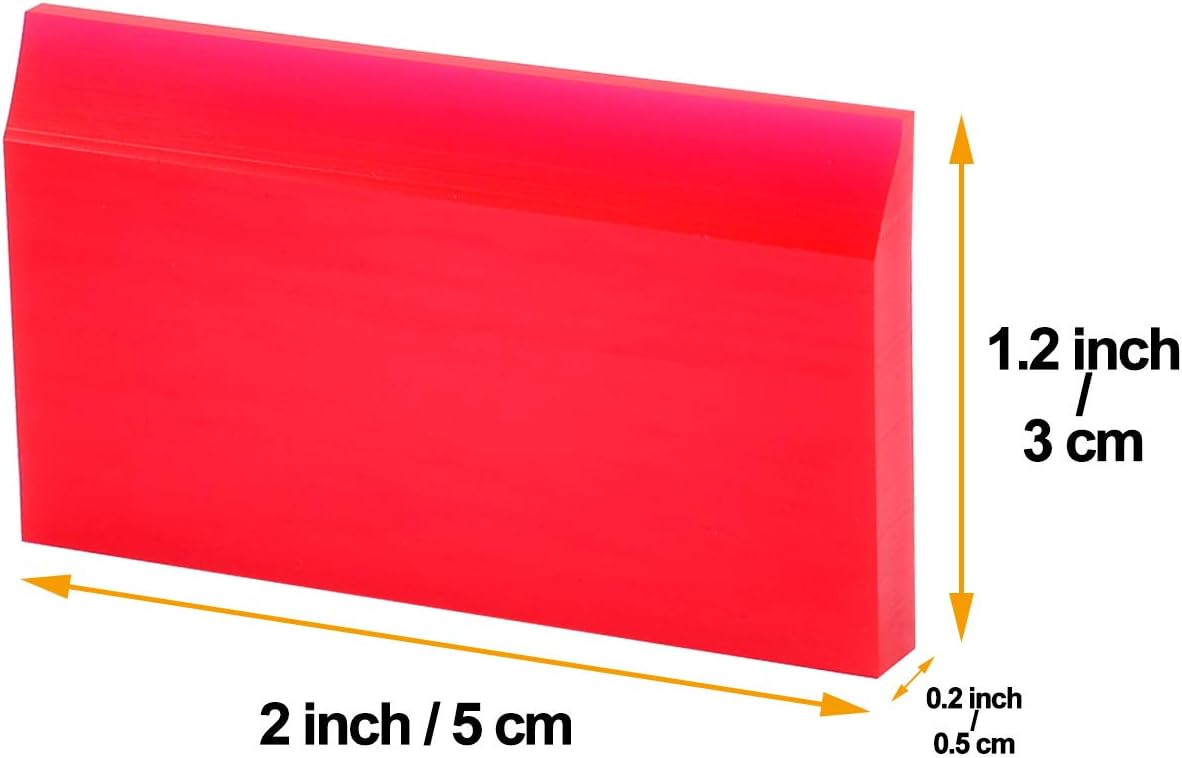 Escobilla de goma extra pequeña de 2 pulgadas, flexible y suave, no raya, para limpieza de impresión 3D de resina, limpieza de cristales traseros de