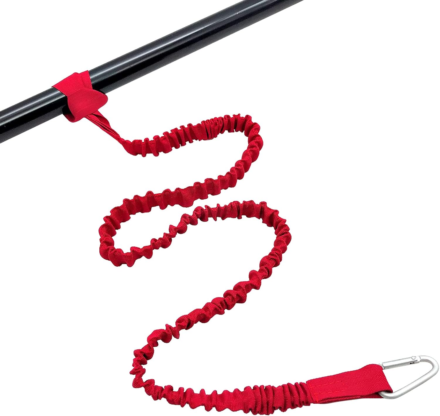 LIXADA Paquete de 4 correas de kayak para kayak, ligeras, elásticas, enrolladas, para caña de kayak, correa para S U P, canotaje, pesca, kayak
