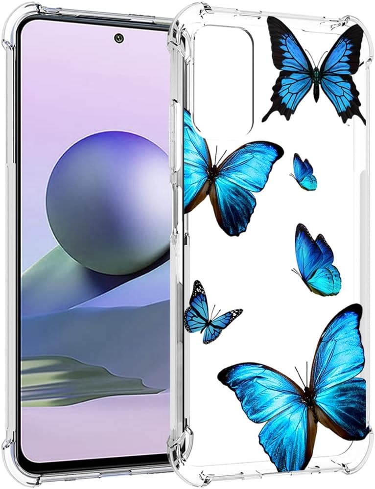 Funda para Redmi Note 10 5GPoco M3 ProRedmi Note 10T 5G M2103K19G Funda transparente para niñas y mujeres, TPU suave a prueba de golpes, funda
