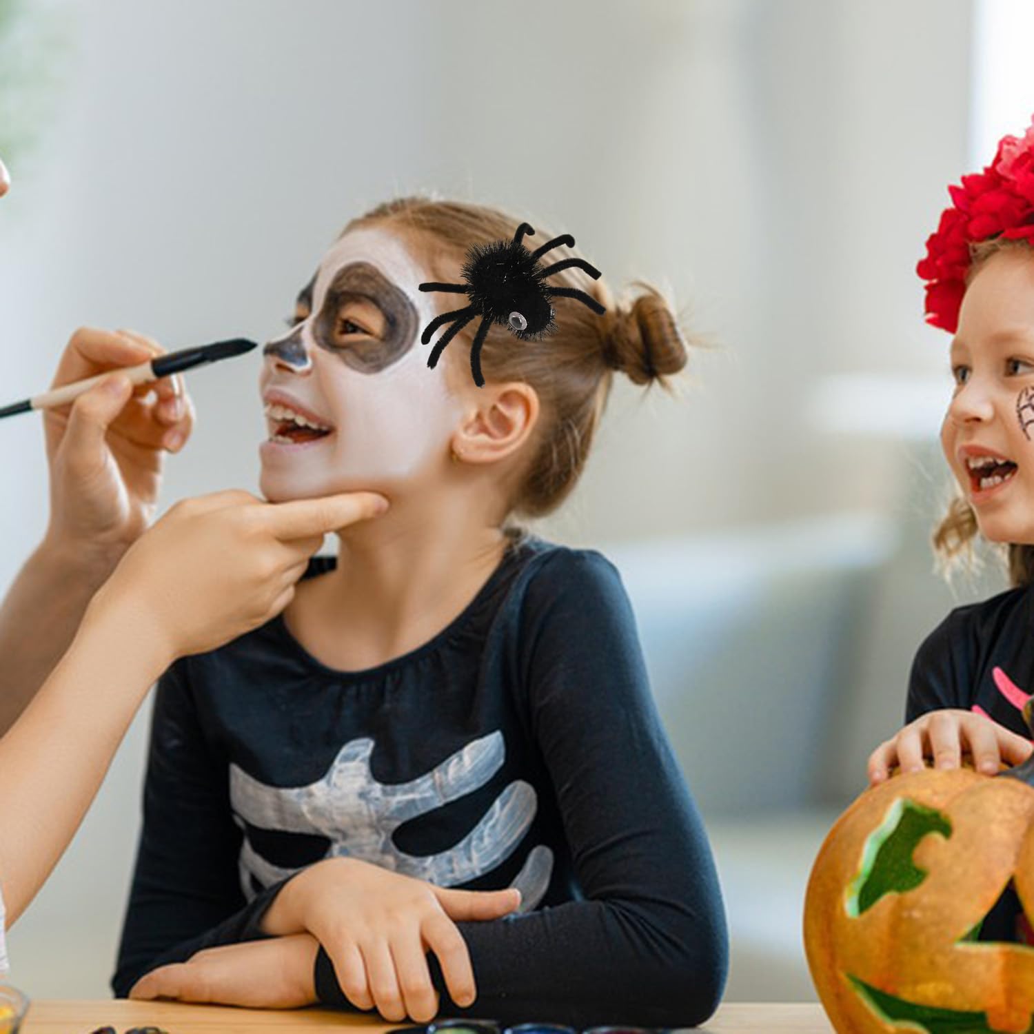 3 pinzas para el cabello de Halloween, pinzas para el pelo de araña, para fiesta de Halloween, cumpleaños, accesorios para el cabello, divertidos