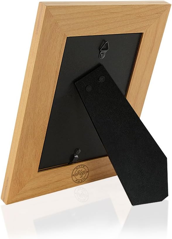 KATE POSH – Marco de fotos de madera natural grabado con texto en inglés “Grandma I Love You to the Moon and Back”, regalos para el Día de la Madre